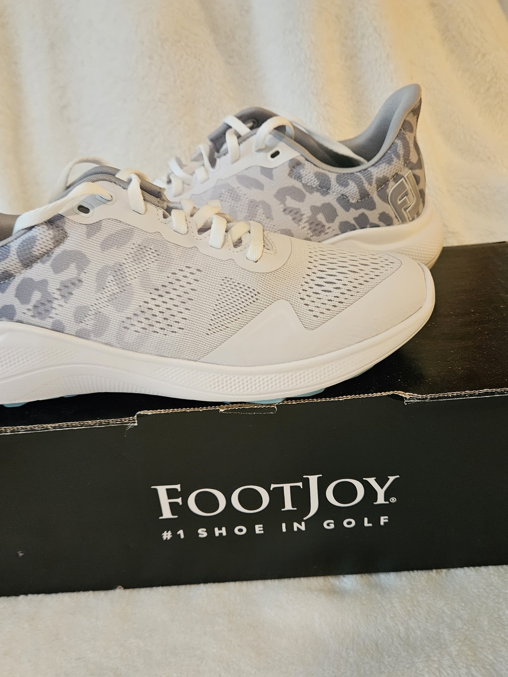 FootJoy Women's White & Gray Golf Sneakers - Lightweight Comfort